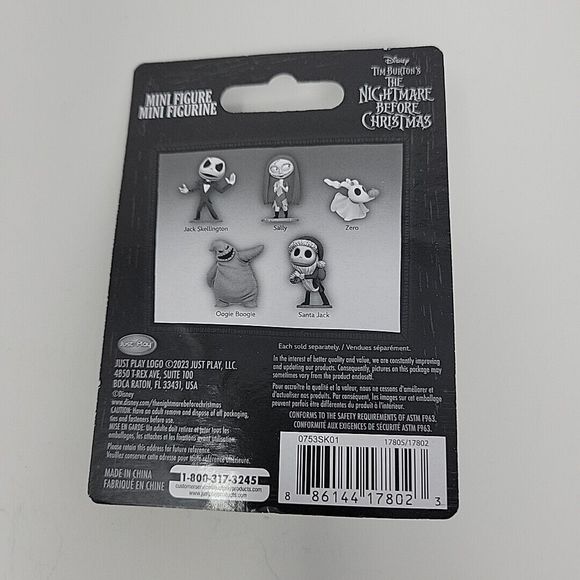 Nightmare Before Christmas Jack Skellington Figures Sally Oogie Boogie Set of 4 - Picture 6 of 10